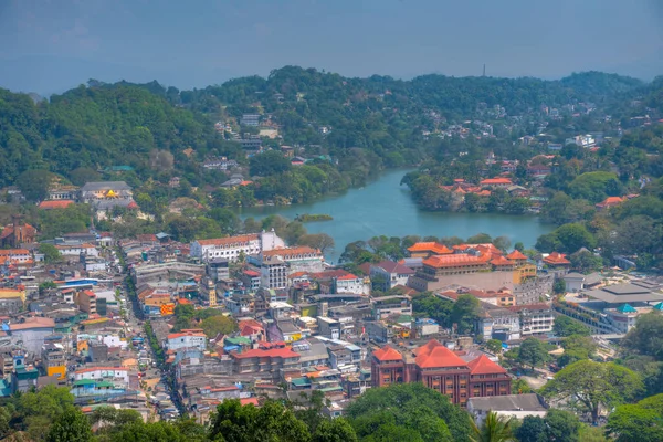 stock image Aerial view of Kandy, Sri Lanka.