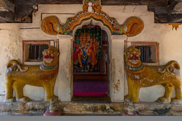 Embekka Tempel Bij Kandy Sri Lanka — Stockfoto