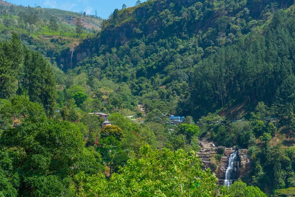 stock image Ramboda falls near Nuwara Eliya, Sri Lanka.