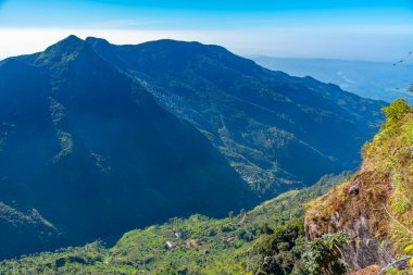 Sri Lanka 'daki Horton Plains Ulusal Parkı' nda dünyanın sonu..
