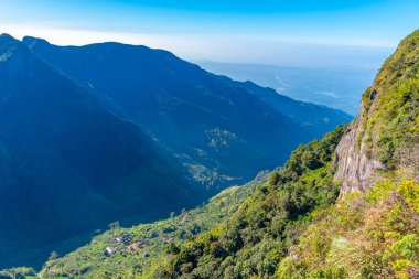Sri Lanka 'daki Horton Plains Ulusal Parkı' nda dünyanın sonu..