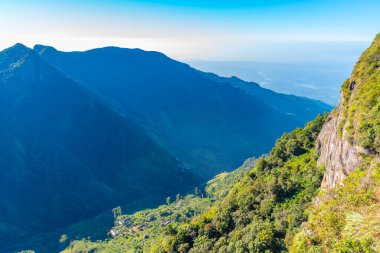 Sri Lanka 'daki Horton Plains Ulusal Parkı' nda dünyanın sonu..