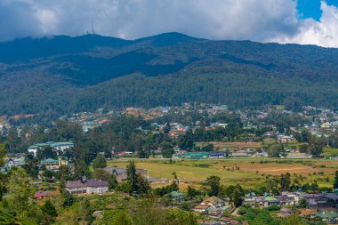 Nuwara Eliya 'nın Sri Lanka' daki manzarası.