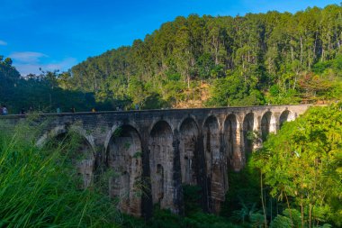 Ella yakınlarındaki Nine Arches Köprüsü, Sri Lanka.