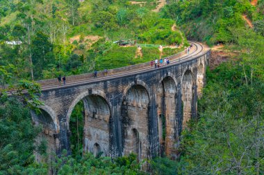 Ella yakınlarındaki Nine Arches Köprüsü, Sri Lanka.
