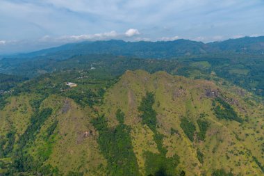 Ella Rock 'tan Sri Lanka dağlarının Panorama manzarası.