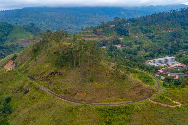 stock image Demodara railway loop near Ella, Sri Lanka.