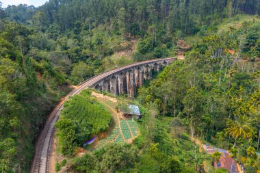 Ella yakınlarındaki Nine Arches Köprüsü, Sri Lanka.