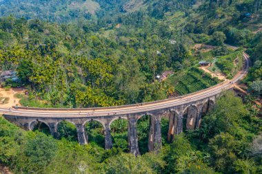 Ella yakınlarındaki Nine Arches Köprüsü, Sri Lanka.