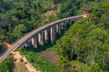 Ella yakınlarındaki Nine Arches Köprüsü, Sri Lanka.