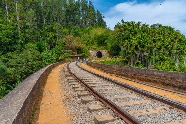 Ella yakınlarındaki Nine Arches Köprüsü, Sri Lanka.
