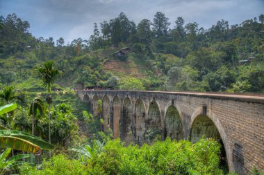 Ella yakınlarındaki Nine Arches Köprüsü, Sri Lanka.