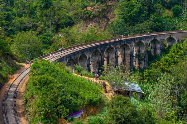 Ella Yakınlarındaki Nine Arches Köprüsü Sri Lanka — Stok fotoğraf