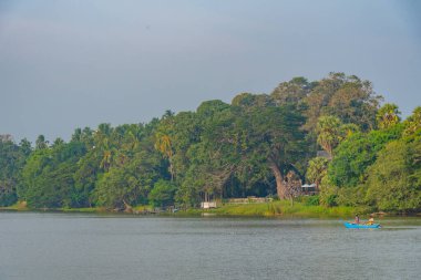 Sri Lanka 'daki Tissa Weva Gölü.