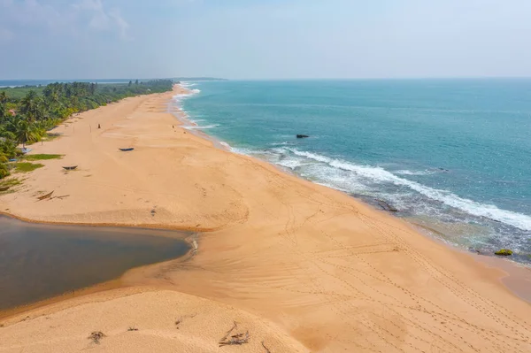 Aerial View Marakolliya Beach Sri Lanka — Stock Photo, Image