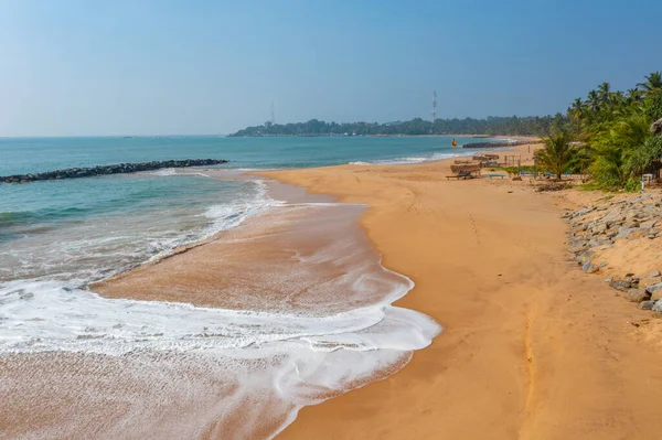Flygfoto Över Medaketyia Stranden Sri Lanka — Stockfoto