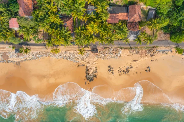 Aerial View Medaketyia Beach Sri Lanka — Stock Photo, Image