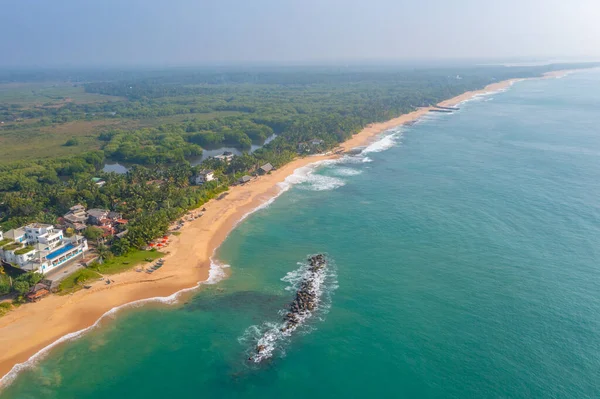 Sri Lanka Daki Medaketyia Plajının Havadan Görünüşü — Stok fotoğraf