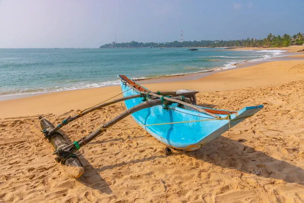 Barcos Pesca Playa Marakolliya Sri Lanka — Foto de Stock