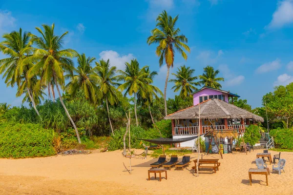 Пляжный Ресторан Пляже Окетии Шри Ланке — стоковое фото