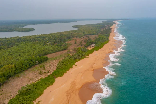 Sri Lanka Daki Marakolliya Plajının Günbatımı Manzarası — Stok fotoğraf