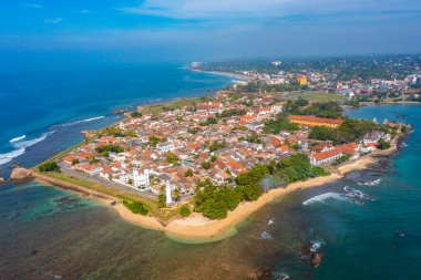 Galle 'nin havadan görünüşü, Sri Lanka' da bir kasaba..