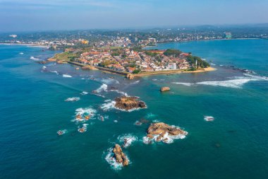 Galle 'nin havadan görünüşü, Sri Lanka' da bir kasaba..