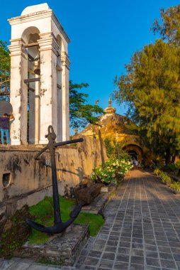 Galle, Sri Lanka 'daki Denizcilik Müzesi' nin sarı binası.