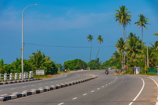Vue Une Route Koggala Sri Lanka — Photo