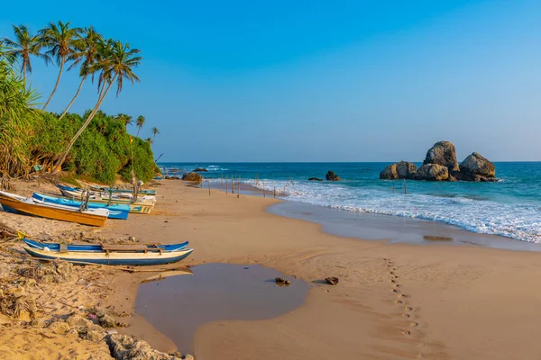 stock image Sunny day at Koggala beach at Sri Lanka.