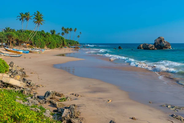 Zonnige Dag Het Strand Van Koggala Sri Lanka — Stockfoto