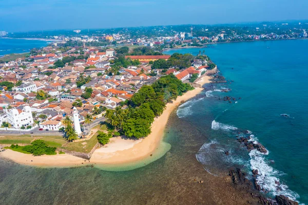 stock image Aerial view of Galle, a town at Sri Lanka.