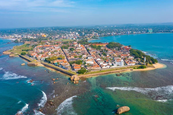 stock image Aerial view of Galle, a town at Sri Lanka.