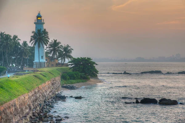 stock image View of the Galle lighthouse in Sri Lanka.