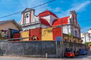 Colombo, Sri Lanka 'daki Wolfendhal Kilisesi manzarası.