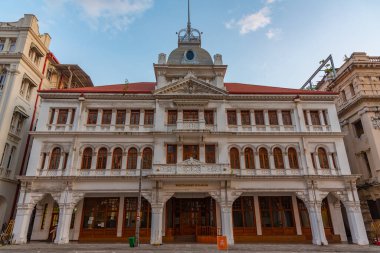 Sri Lanka, Colombo 'nun sömürge bölgesinde Whiteaways binası.