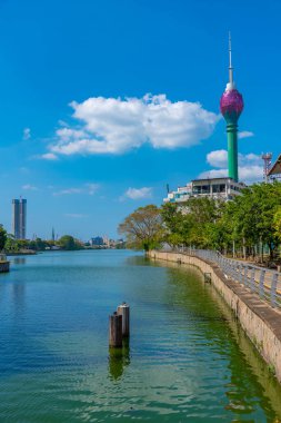 Kolombiya şehir merkezindeki Lotus Kulesi, Sri Lanka.