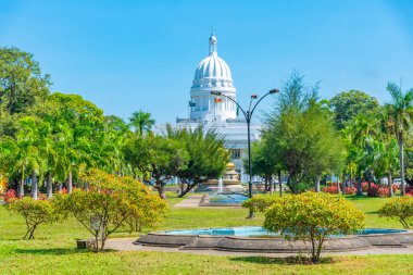 Colombo municipal council viewed from Viharamahadevi Park in Sri Lanka. clipart