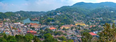Havadan görünümü Kandy, Sri Lanka.