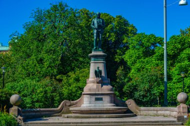 İsveç 'in Goteborg kentinde John Ericsson heykeli.