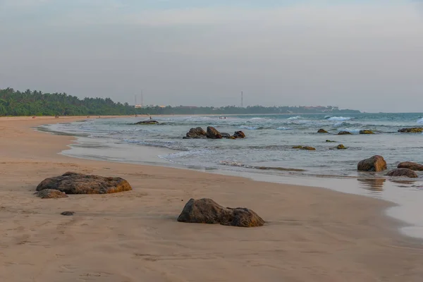 Puesta Sol Playa Bentota Sri Lanka —  Fotos de Stock