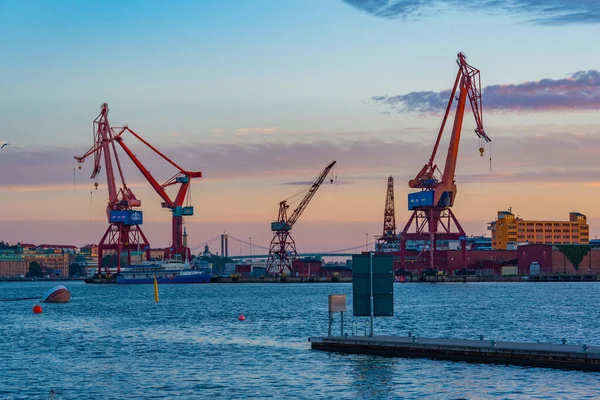 Krane Hafen Von Göteborg Schweden — Stockfoto