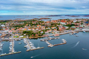 İsveç 'in Lysekil kentinin Panorama manzarası.