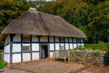 St. Fagans Ulusal Tarih Müzesi 'ndeki tarihi evler.