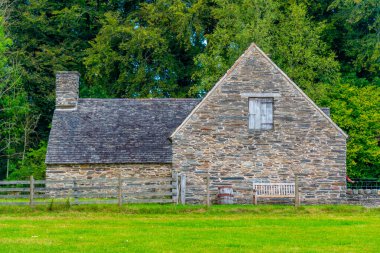 St. Fagans Ulusal Tarih Müzesi 'ndeki tarihi evler.