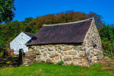 St. Fagans Ulusal Tarih Müzesi 'ndeki tarihi evler.