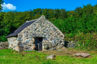 St. Fagans Ulusal Tarih Müzesi 'ndeki tarihi evler.