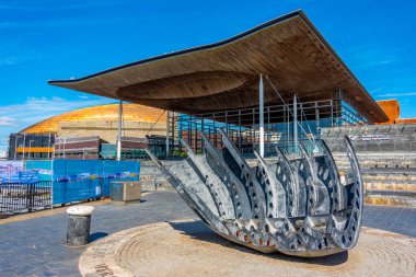 Cardiff, Galler 'de Gönderilenlerin Görünümü.