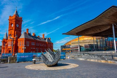 Cardiff, Galler 'de Gönderilenlerin Görünümü.