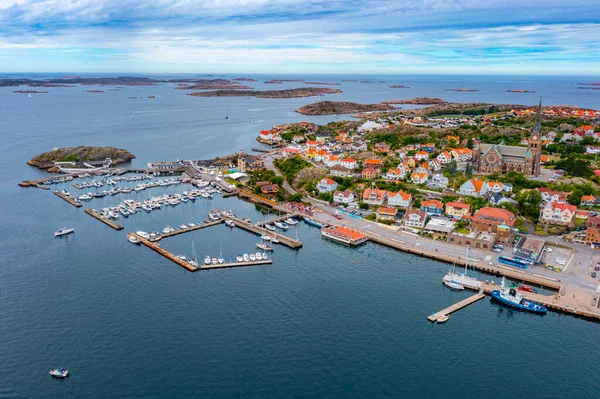 stock image Panorama view of Swedish town Lysekil.